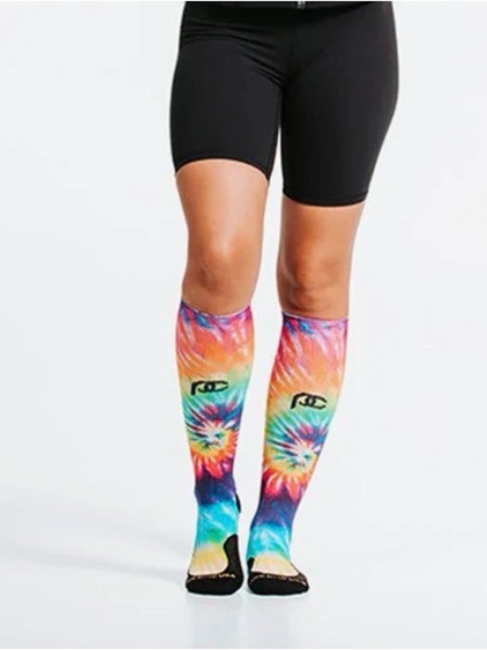 Pro Compression Marathon, Rainbow Tie Dye Socks Unisex